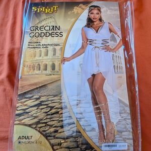 Spirit White and Gold Greek Goddess Costume